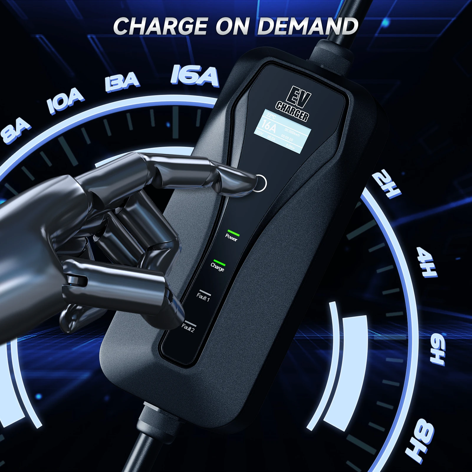 11KW 16A EV Charger ประเภท 2 E - Type 2 Portable Ev Charger 11Kw Cee บทวิจารณ์และราคา